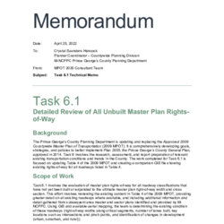 Task 6.1: Detailed Review of all Unbuilt Master Plan Rights-of-Way thumbnail icon